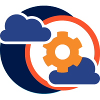 Hosting cloud icon
